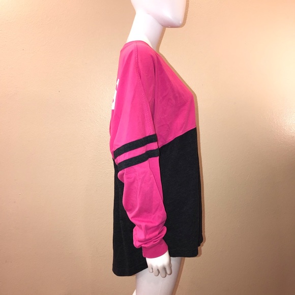 I Love Dogs Oversized Jersey Graphic Tee Adult Size XL Heavy Cotton Pink Grey - Picture 11 of 14